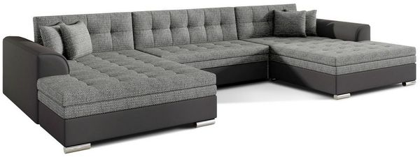 Lukas Möbel Wohnlandschaft Wohnlandschaft Vera mit Schlaffunktion XXL-Sofa in U-Form, mit Bettfunktion