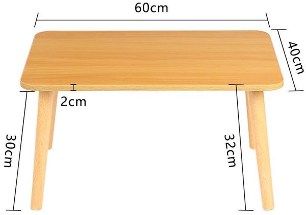 JEOBEST Beistelltisch Klein Couchtisch, Moderner Seitentisch, Kaffeetisch Couchtisch, Kleiner Tisch für kleine Räume, 32 x 40 x 60cm