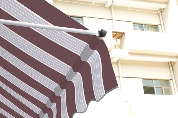 TrendLine Balkon-Markise 2,5 x 1,3 m rot-weiß gestreift Bild 2