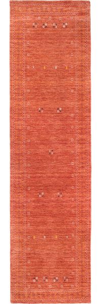 Gabbeh Teppich - Loribaft Softy - LuxeWeave 300 x 80 cm - rot - läufer