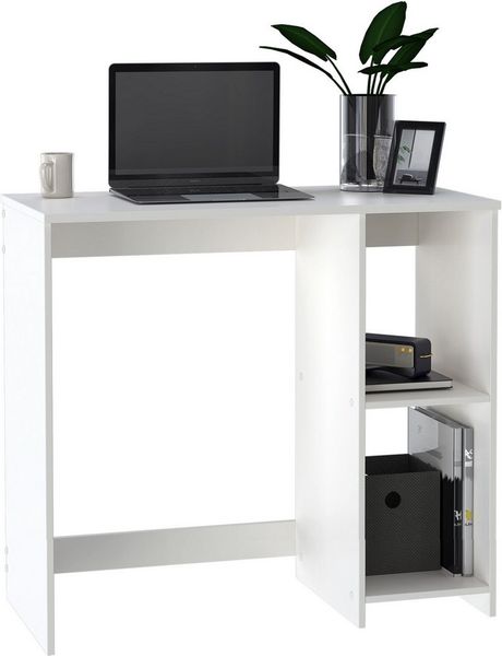 OTTO home Schreibtisch BAKAR, Laptoptisch, Computertisch, 2 offene Fächer, platzsparend, Breite 80 x Tiefe 40 cm