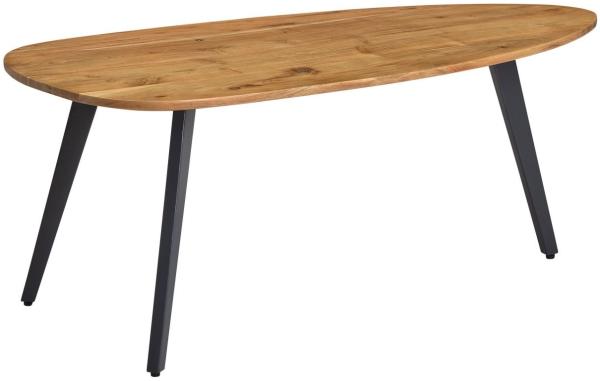 Couchtisch Akazie Massivholz 110 x 45 x 60 cm Wohnzimmertisch Nierenform