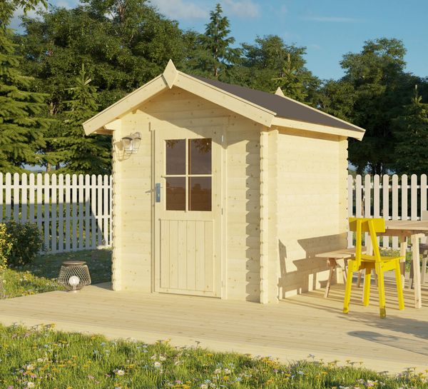Fjordholz Gartenhaus Modell Anna 28 Schwedenrot