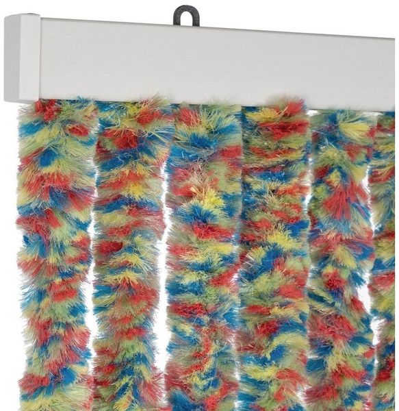 Moritz Flauschvorhang aus Chenille 90 x 220 cm kunterbunt Türvorhang als Fliegenschutz Insektenschutz für Camping Wohnwagen Bild 3