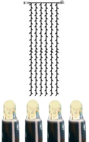 System LED "LED Eisregen-Lichterkette 1x4m" 204 LED´s, warmweiß, IP44