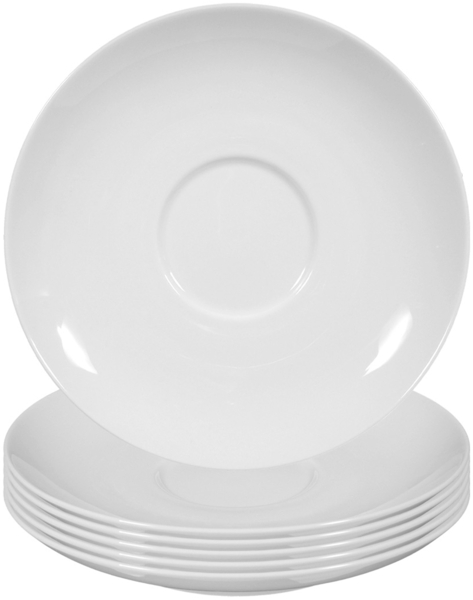 Seltmann Weiden Rondo/Liane Weiß Suppenuntertasse ø 16 cm 6er Set