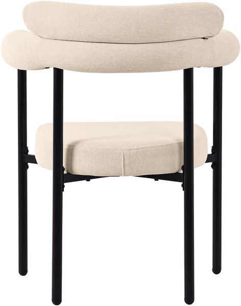Polstersessel Samt Breiter Sitz 70x62 cm Ergonomisch Metallgestell Beige Esszimmerstuhl Loungesessel Home Office Sessel 150kg belastbar Bild 6