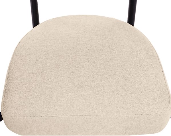 Polstersessel Samt Breiter Sitz 70x62 cm Ergonomisch Metallgestell Beige Esszimmerstuhl Loungesessel Home Office Sessel 150kg belastbar Bild 8