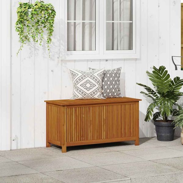 vidaXL Garten-Aufbewahrungsbox 113x50x58 cm Massivholz Akazie 316678