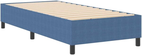 vidaXL Plattformbettgestell Blau 80 x 200 cm Stoff 3337380