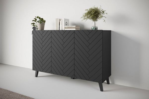 INOSIGN Sideboard SIDEBOARD PHUKET (1 St), Modernes Sideboard mit 6 Fächern, Breite 120 cm