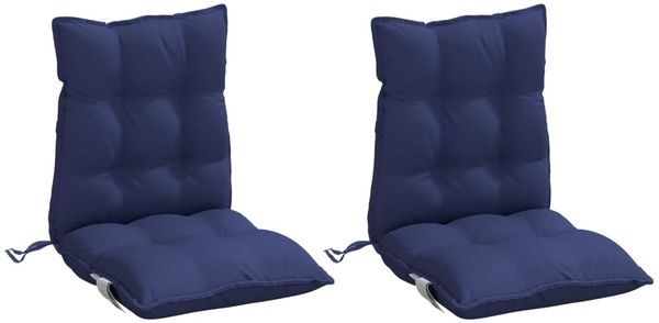 vidaXL Niedriglehner-Auflagen 2 Stk. Marineblau Oxford-Gewebe 377737 Bild 3
