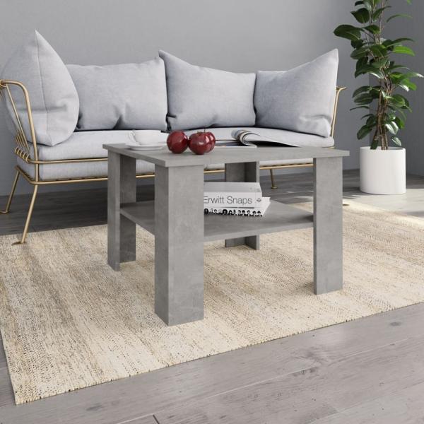 vidaXL Couchtisch Betongrau 60x60x42 cm Holzwerkstoff 800211