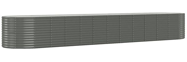 vidaXL Hochbeet Pulverbeschichteter Stahl 507x100x68 cm Grau 319079 Bild 2