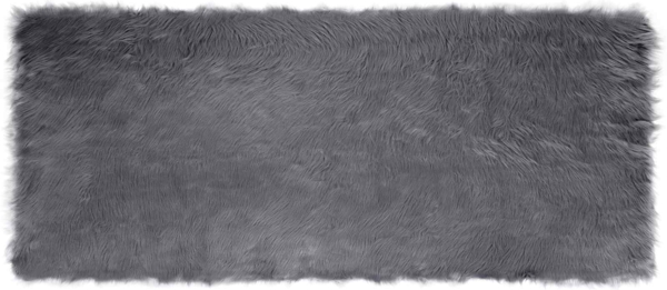 vidaXL Kunstschaffell Teppich Tafalla Anthrazit 100 x 200 cm Polyester 42021591