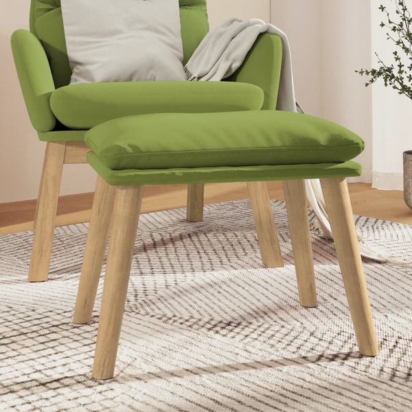 vidaXL Fußhocker Hellgrün 45 x 29,5 x 39 cm Samt [341438]