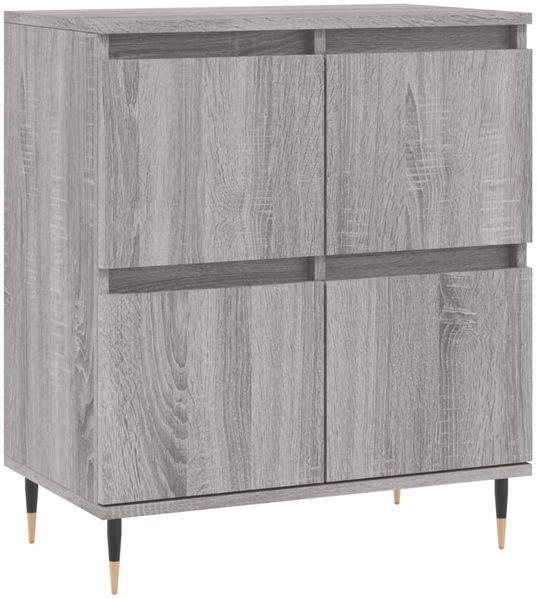 Sideboard, Kommode Grau Sonoma 60x35x70 cm Holzwerkstoff