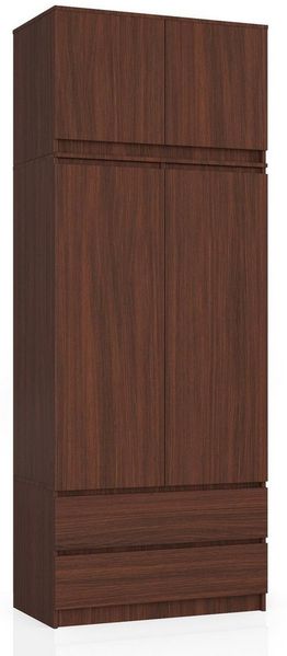 Raumhirsch Furniture Kleiderschrank Moderner Kleiderschrank – Eleganter Stauraum – Schlafzimmerschrank Robustes Möbelstück aus Spanplatte, Maße: 90 x 234 x 51 cm