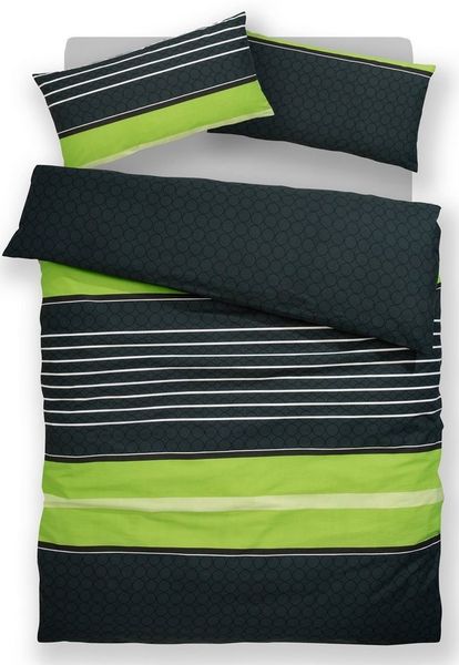 OTTO home Bettwäsche Circle, Linon, 2 teilig, Bettwäsche aus Baumwolle mit Streifen-Design, moderne Bettwäsche