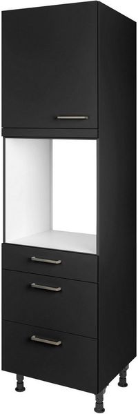 nobilia® Backofenumbauschrank "Touch", Ausrichtung wählbar, mit Schublade und zwei Auszügen und einer Tür, vormontiert, Breite/Höhe: 60/216,6 cm