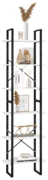 vidaXL Lagerregal Weiß 60x30x210 cm Massivholz Kiefer 806523