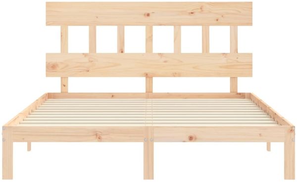 vidaXL Massivholzbett ohne Matratze 160x200 cm Kiefernholz 3193606 Bild 6