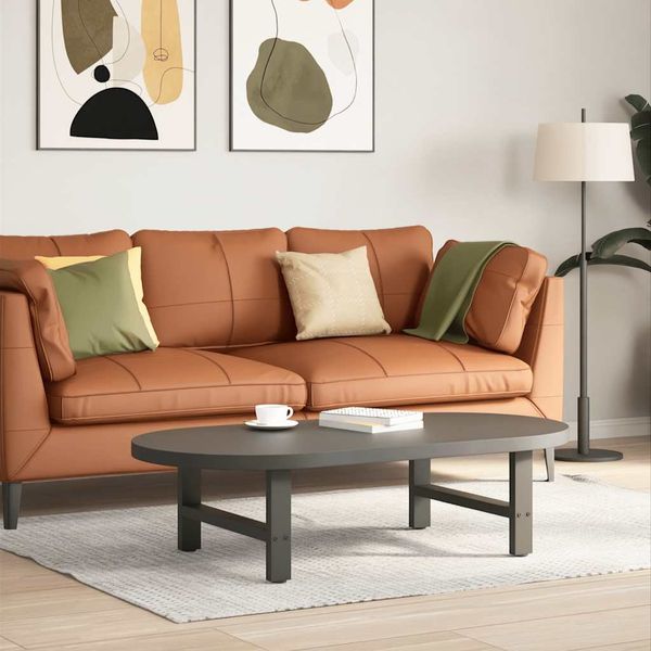 vidaXL Couchtischbeine Anthrazit 2 Stk. 70x(30-31) cm Stahl 4013270