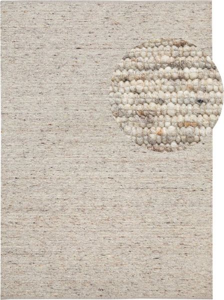 Handweb Teppich Landshut exklusiv, Farbe: Natur, Größe: 60x110 cm