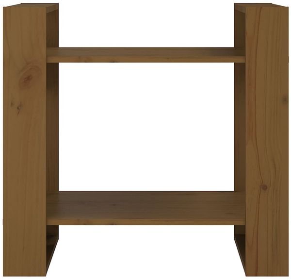 vidaXL Bücherregal/Raumteiler Honigbraun 60x35x57 cm Massivholz 813877 Bild 3