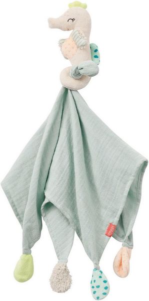 Fehn Kuscheltuch - Seepferdchen Blau