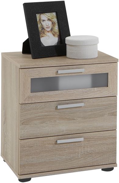 Nachttisch >JACK 2< in Eiche Dekor - 45x53,5x38cm (BxHxT)