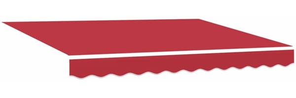 vidaXL Einziehbare Markise Rot 350 x 200 cm Stoff 3329748