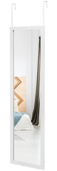 COSTWAY Wandspiegel, 33x119 cm mit Hängehaken, an die Wand oder Tür