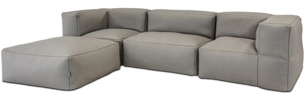 osoltus Linnea Premium Modular Lounge 4tlg Axroma Olefin Charcoal Grau