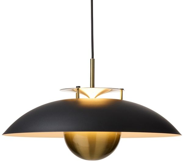 Halo Design 749102 Pendelleuchte Stepp Schwarz antik messing 46cm 2700K