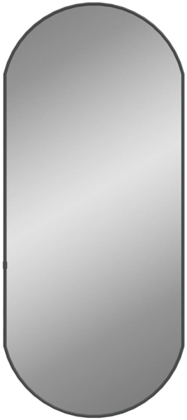 vidaXL Wandspiegel Schwarz 80x35 cm Oval 348206
