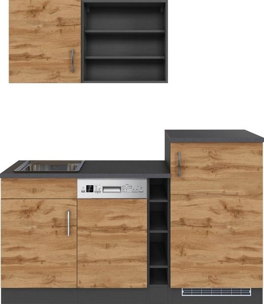 KOCHSTATION Küche KS-Mali, Breite 170 cm, mit E-Geräten