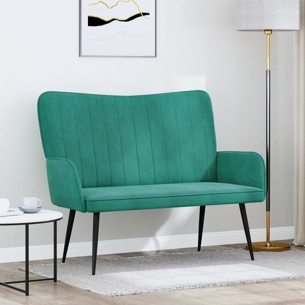 vidaXL 2-Sitzer Sofa Türkis 115 x 61 x 87 cm Samt (V) 42028969