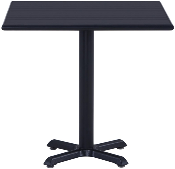 vidaXL Gartentisch Schwarz 80x80x75 cm 49470