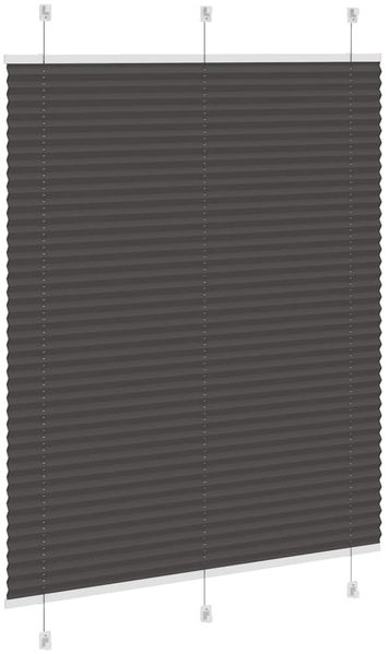 vidaXL Plissee Schwarz 110x100 cm Stoffbreite 109,4 cm Polyester 4015128 Bild 4