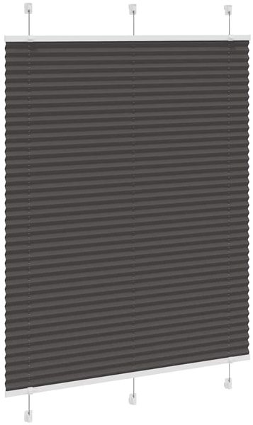 vidaXL Plissee Schwarz 110x100 cm Stoffbreite 109,4 cm Polyester 4015128 Bild 3