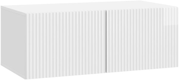 vidaXL Wandmontierter TV-Schrank Hochglanz Weiß 78,5 x 41 x 30 cm 898519