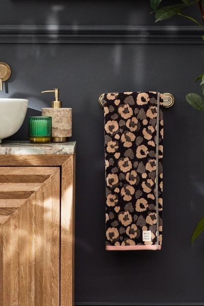 Next Handtuch Handtuch aus 100 % Baumwolle Tiermuster, (1-St)