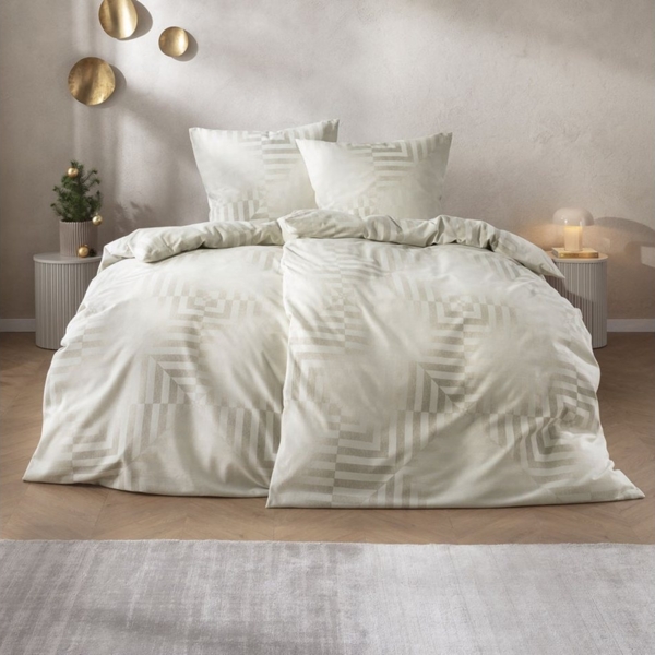 Estella Edelflanell Bettwäsche Brunico 5476-230 Natur Taupe 135x200