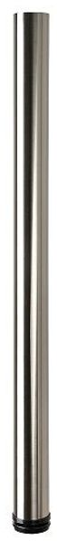 Hettich Möbelfuß 6,0 x 84 - 87 cm Edelstahl-Optik - 1 Stück