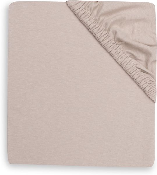 Jollein Spannbettlaken Jersey - 70/75x140/150cm - Für Kinderbett - 100% Baumwolle - Mit Gummizug - Oeko-Tex Zertifiziert - Silk Rose