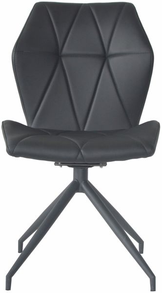 Stuhl >IMKE< (2er-Set) in schwarz - 52x90,5x62cm (BxHxT) Bild 4