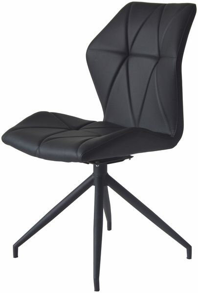 Stuhl >IMKE< (2er-Set) in schwarz - 52x90,5x62cm (BxHxT) Bild 2