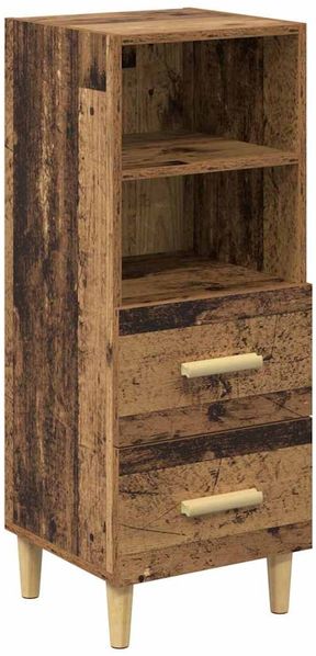 Sideboard, Kommode Altholz 34 x 34,5 x 90 cm Holzwerkstoff j738p