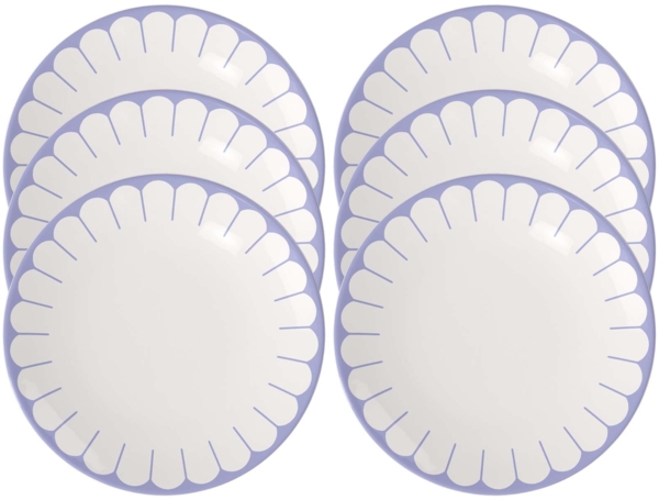 Villeroy & Boch Fleur Bleu Speiseteller ø 26,6 cm 6er Set